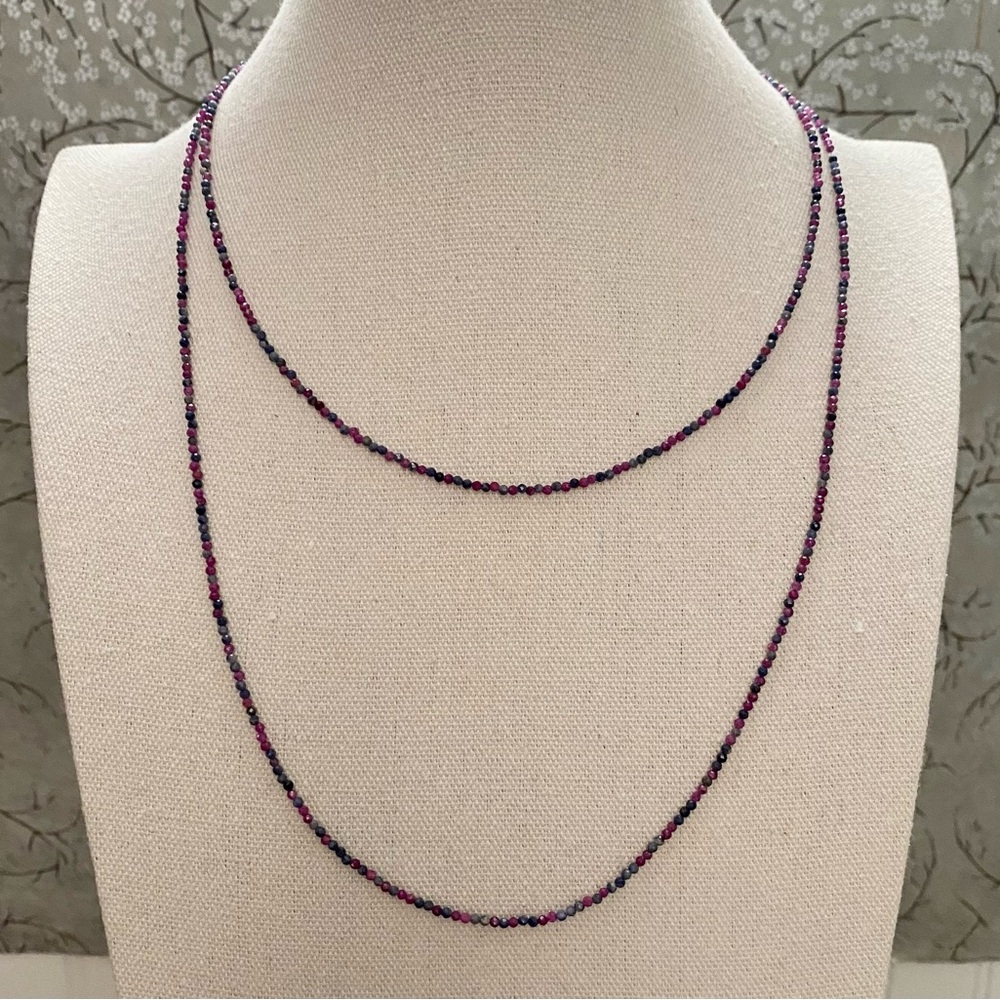 Sundance Catalog Ruby & Sapphire Necklace